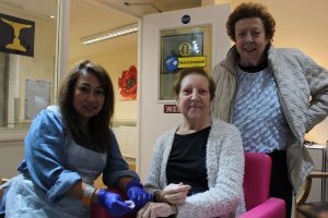 Whittingham House residents celebrating London fashion week, getting pampered 